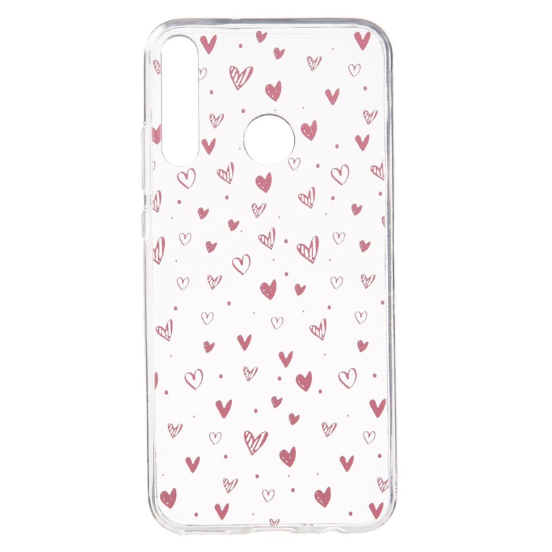 Funda Dibujo Corazones para Huawei P40 Lite E