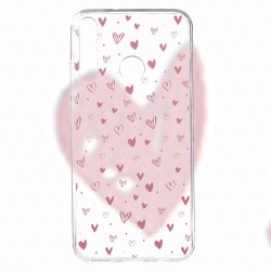 Funda Dibujo Corazones para Huawei P40 Lite E