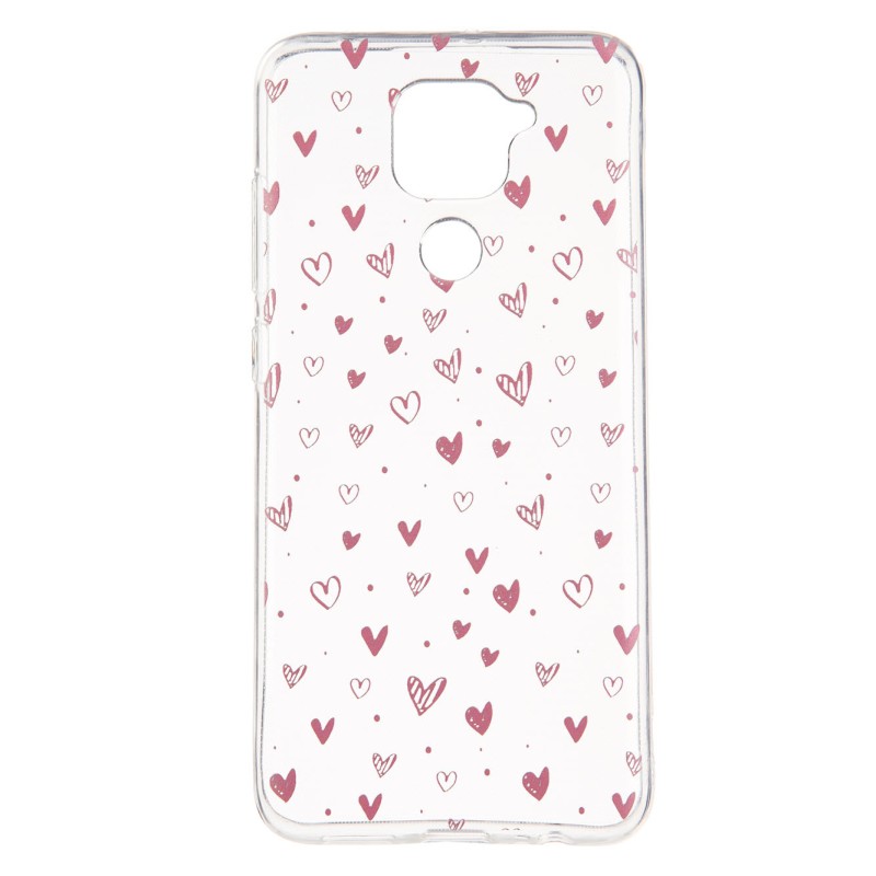 Funda Dibujo Corazones para Xiaomi Redmi Note 9