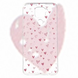 Funda Dibujo Corazones para Xiaomi Redmi Note 9