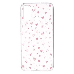 Funda Dibujo Corazones para Huawei P Smart 2020