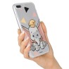Funda para LG K51S Oficial de Disney Dumbo Silueta Transparente - Dumbo