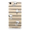 Funda para iPhone SE  Oficial de Peanuts Snoopy rayas - Snoopy