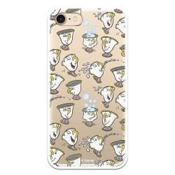 Funda Oficial Disney Chip Potts Siluetas Transparente para iPhone SE