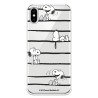 Funda para iPhone X Oficial de Peanuts Snoopy rayas - Snoopy