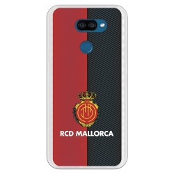 Funda para LG K40S del Mallorca RCD Mallorca Diagonales Transparente - Licencia Oficial RCD Mallorca