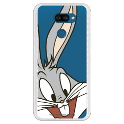 Funda para LG K40S Oficial de Warner Bros Bugs Bunny Silueta Transparente - Looney Tunes
