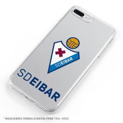 Funda para iPhone X del Eibar Escudo Transparente - Licencia Oficial SD Eibar