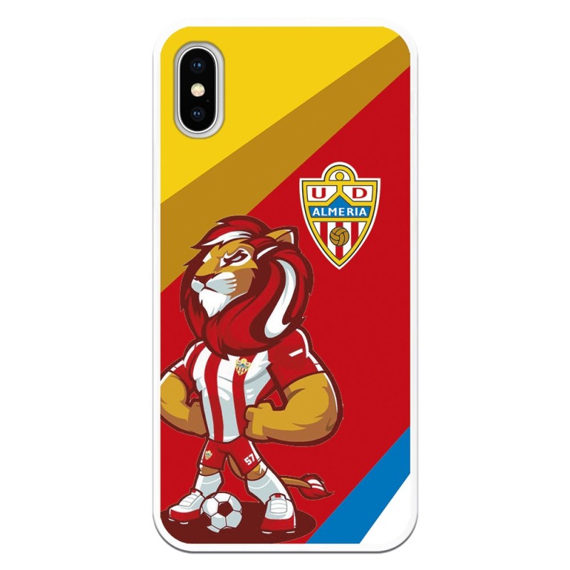 Funda para iPhone X del Almería Rozam franjas geometricas - Licencia Oficial UD Almería