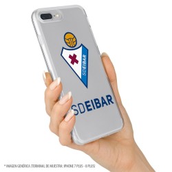 Funda para iPhone 7 del Eibar Escudo Transparente - Licencia Oficial SD Eibar
