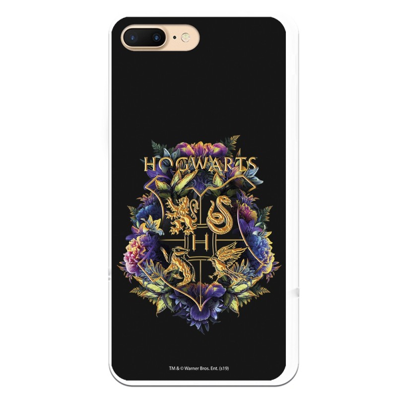 Funda para iPhone 8 Plus Oficial de Harry Potter Hogwarts Floral - Harry Potter