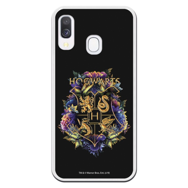 Funda para Samsung Galaxy A40 Oficial de Harry Potter Hogwarts Floral - Harry Potter