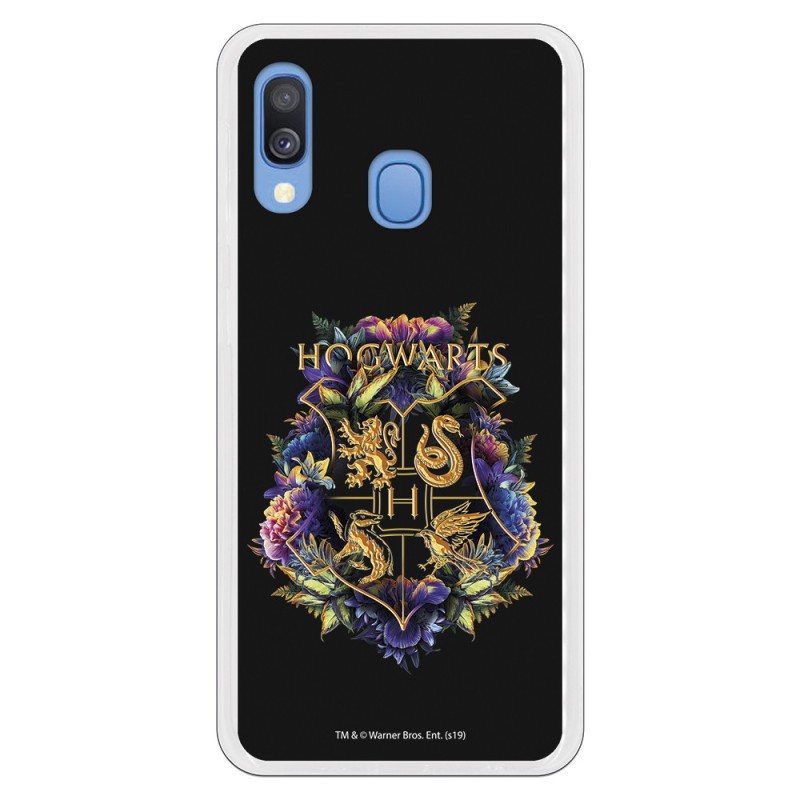 Funda para Samsung Galaxy A20e Oficial de Harry Potter Hogwarts Floral - Harry Potter