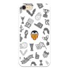 Funda para iPhone 8 Oficial del Valencia CF Stickers Gris Escudo Color - Licencia Oficial del Valencia CF