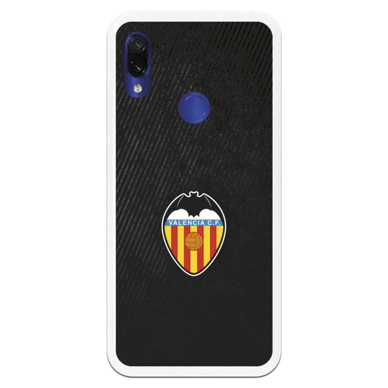 Funda para Xiaomi Redmi Note 7 del Valencia Franjas Negras - Licencia Oficial Valencia CF