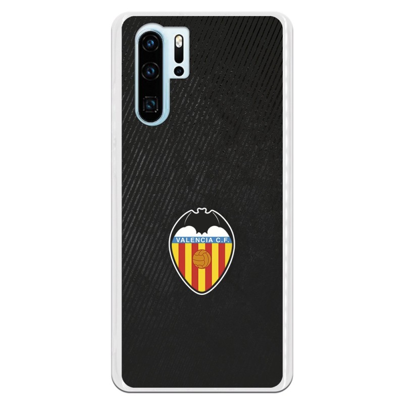 Funda para Huawei P30 Pro del Valencia Franjas Negras - Licencia Oficial Valencia CF