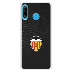 Funda para Huawei P30 Lite del Valencia Franjas Negras - Licencia Oficial Valencia CF