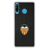 Funda para Huawei P30 Lite del Valencia Franjas Negras - Licencia Oficial Valencia CF