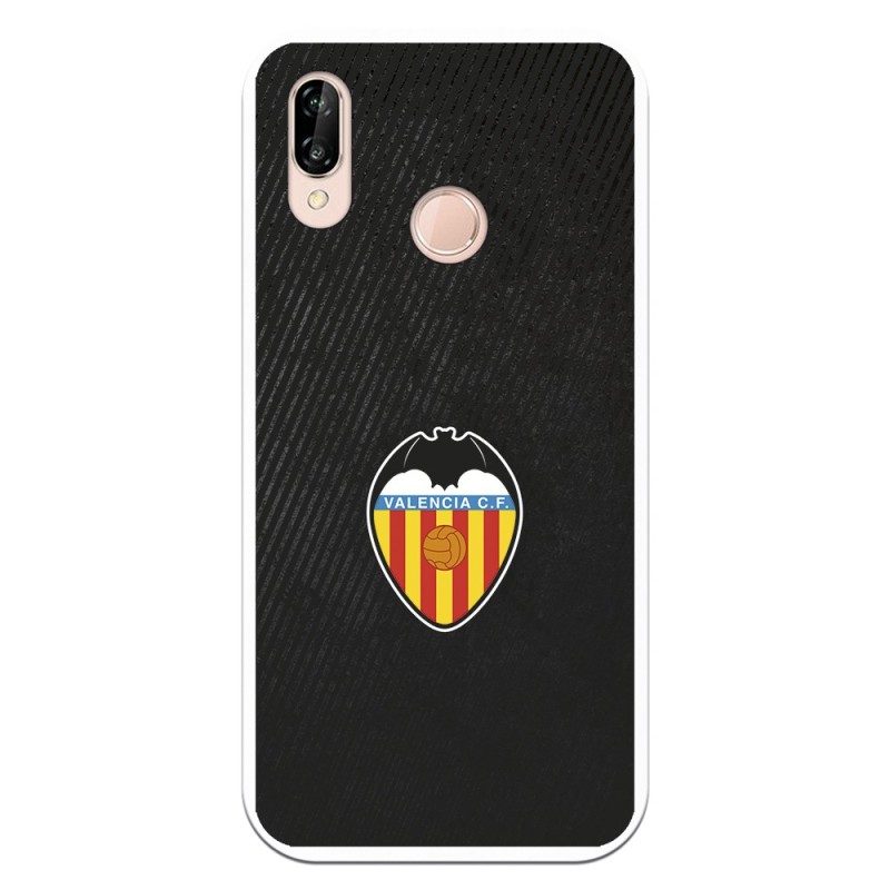 Funda para Huawei P20 Lite del Valencia Franjas Negras - Licencia Oficial Valencia CF