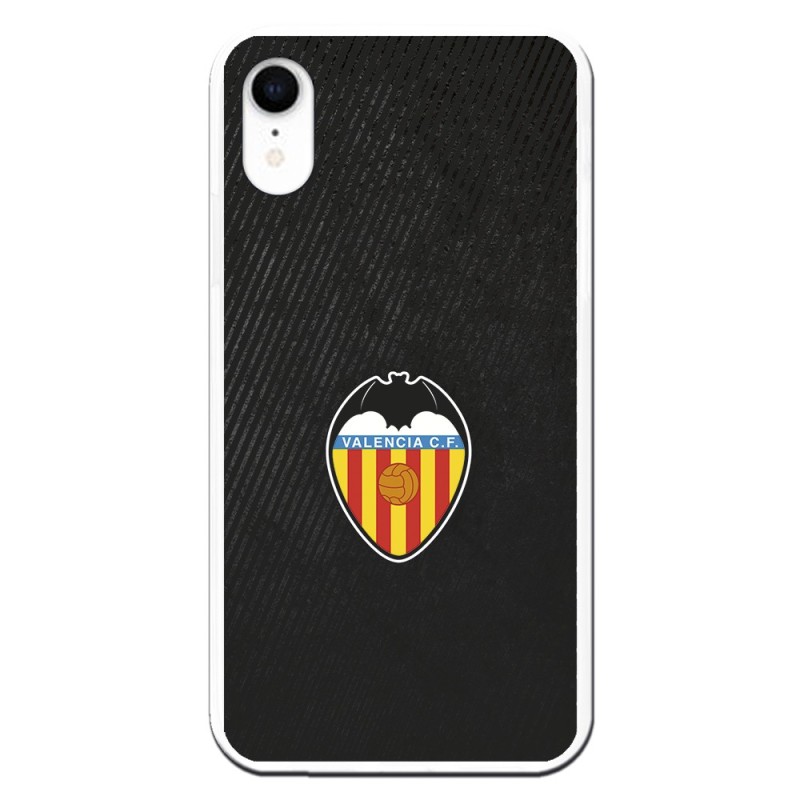 Funda para iPhone XR del Valencia Franjas Negras - Licencia Oficial Valencia CF