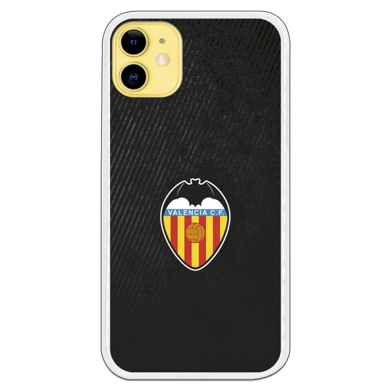 Funda para iPhone 11 del Valencia Franjas Negras - Licencia Oficial Valencia CF