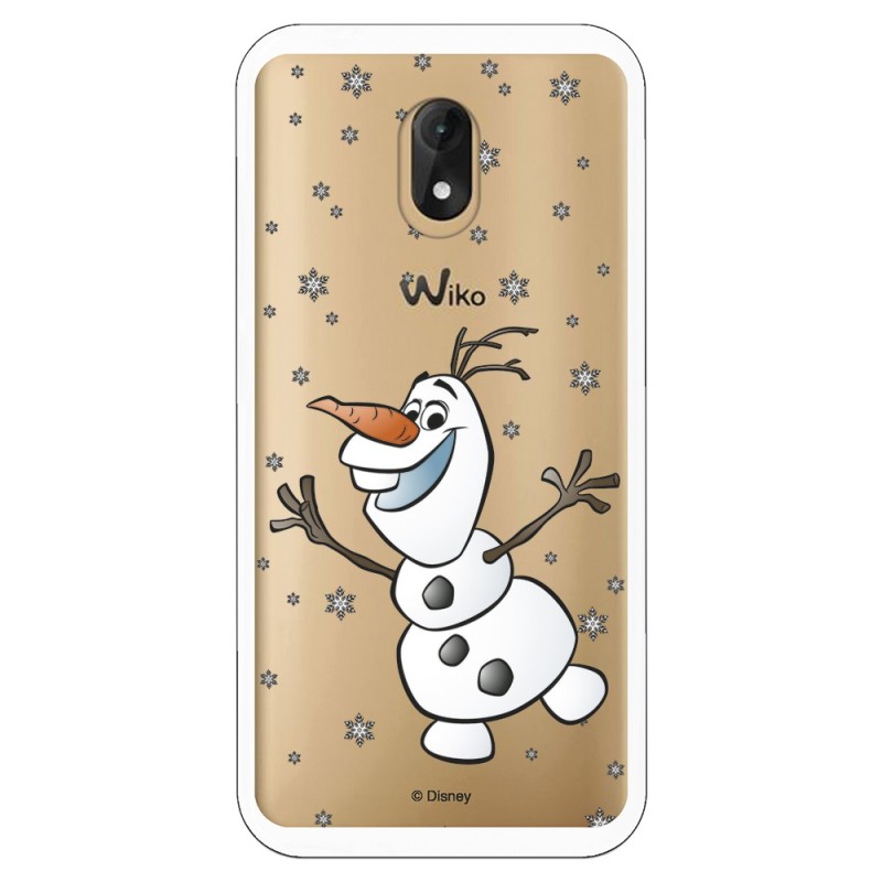 Funda para Wiko Lenny5 Oficial de Disney Olaf Transparente - Frozen