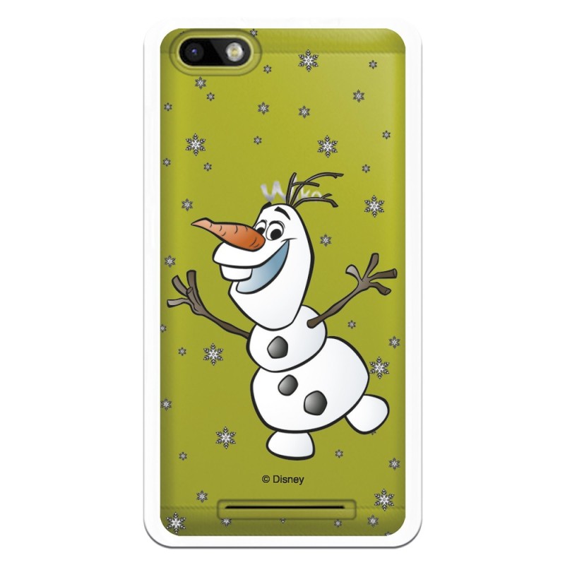 Funda para Wiko Lenny3 Oficial de Disney Olaf Transparente - Frozen