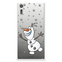 Funda para Sony Xperia XZ Oficial de Disney Olaf Transparente - Frozen