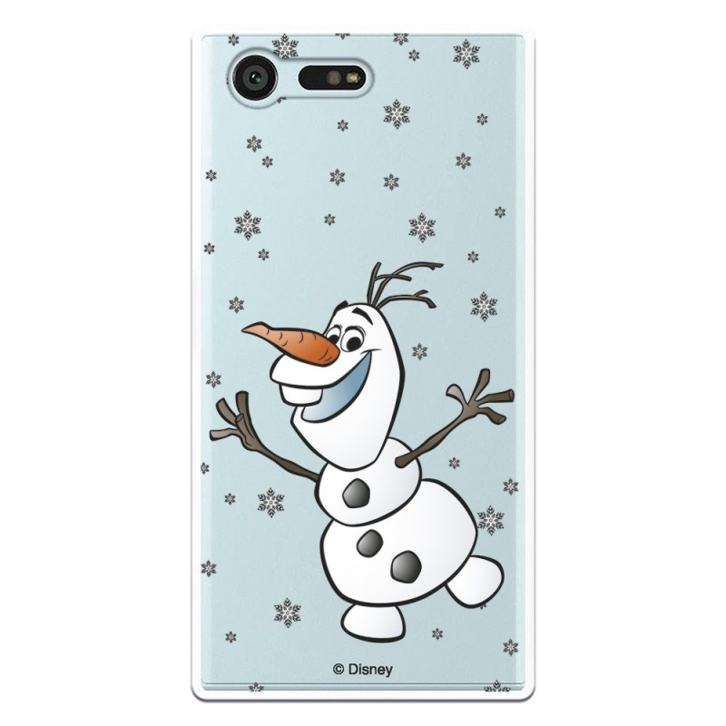 Funda para Sony Xperia X Compact Oficial de Disney Olaf Transparente - Frozen