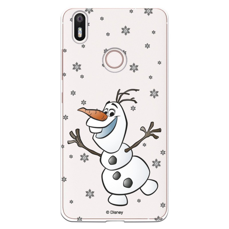 Funda para Bq Aquaris X Oficial de Disney Olaf Transparente - Frozen