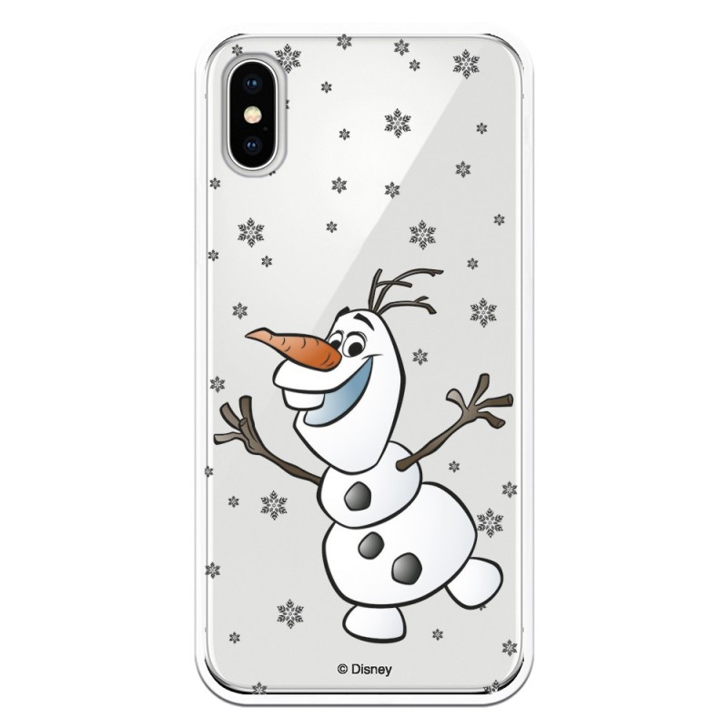 Funda para iPhone X Oficial de Disney Olaf Transparente - Frozen