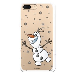 Funda para iPhone 7 Plus Oficial de Disney Olaf Transparente - Frozen